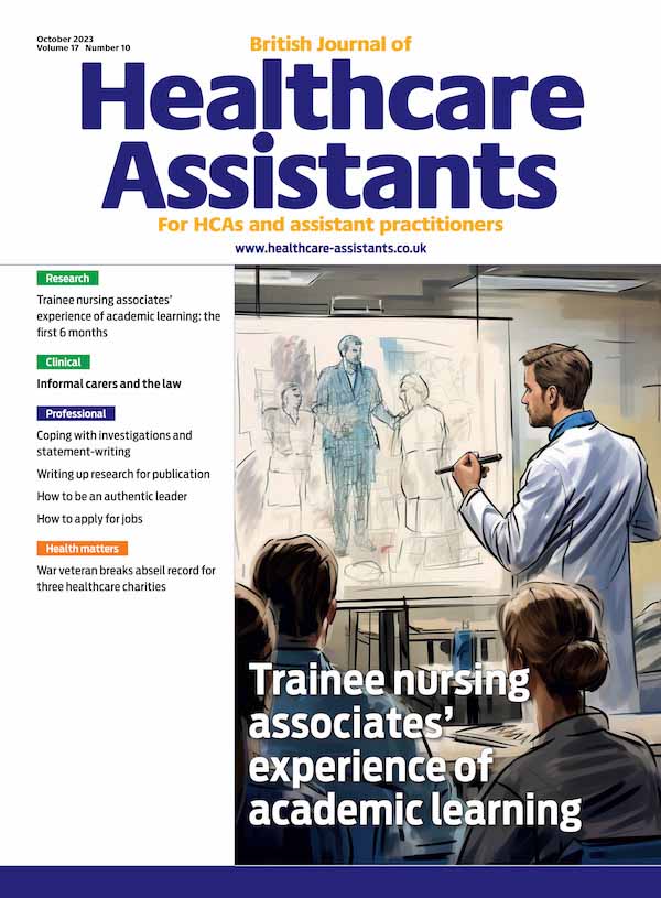 British Journal of Healthcare Assistants