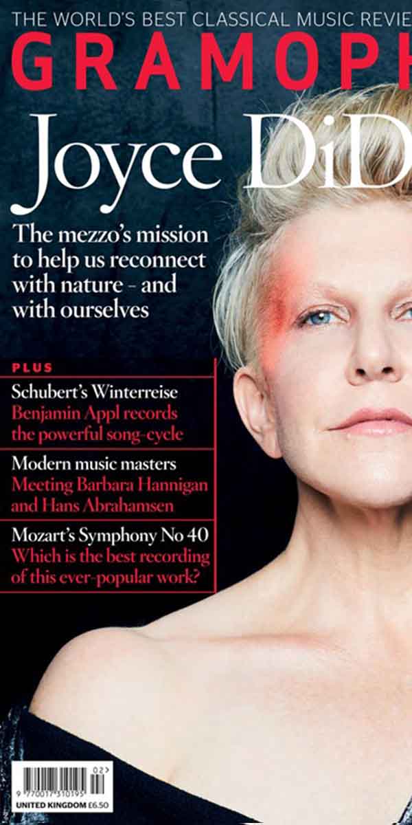 Mobile screenshot of the cover of Gramophone magazine. Content can be viewed on online page-turners